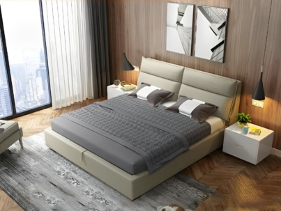 Giường ngủ bọc vải hiện đại 015