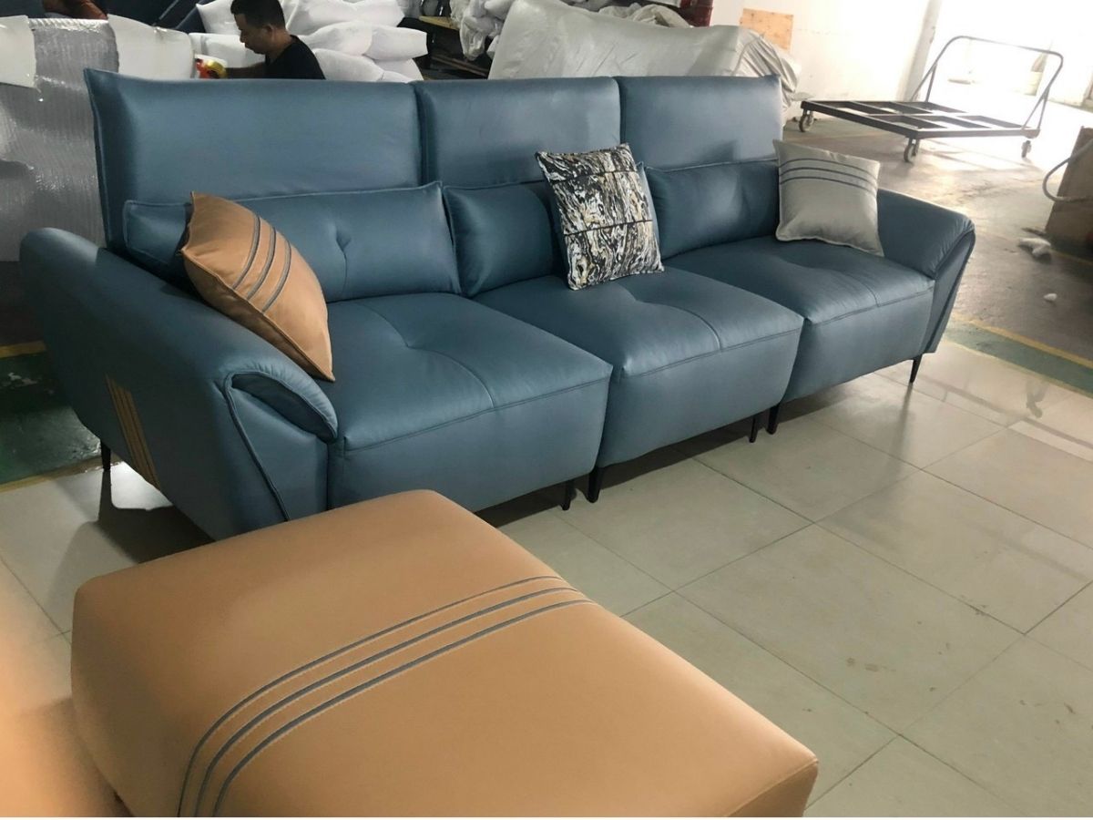 Bộ sofa băng kèm đôn gam màu trang nhã Aran