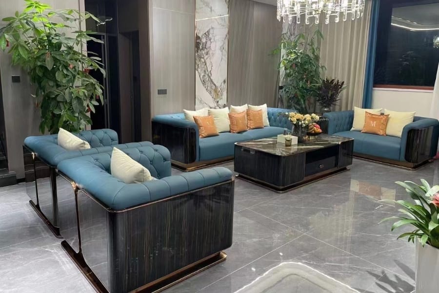 Sofa da nhập khẩu cao cấp A07 40 Sofa da nhập khẩu cao cấp A07