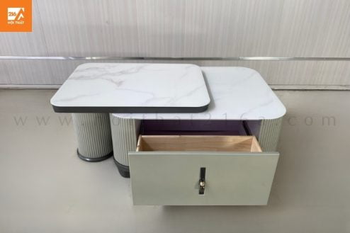 Bàn trà thông minh mặt kính 4028