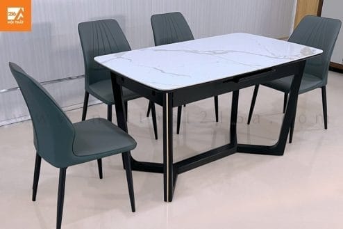 Bàn ăn mặt đá có bếp từ 6028