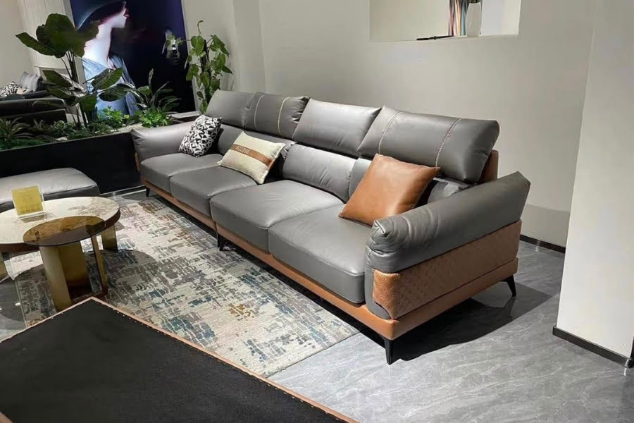 Sofa băng da cao cấp Araka 43 Sofa băng da cao cấp Araka