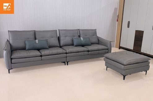 Sofa băng kèm ghế đôn A006