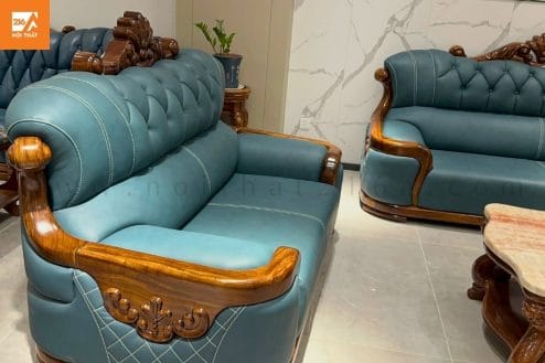 Sofa gỗ mun cao cấp GM3