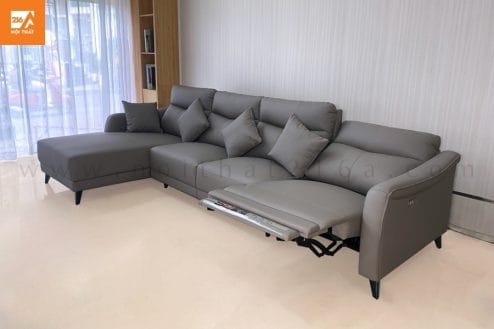 Sofa thư giãn chỉnh điện da bò A39