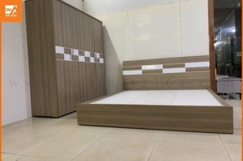 Bộ giường tủ melamin 18A