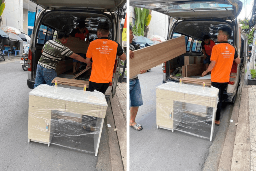 Bàn Giao Bàn Trang Điểm Cho Khách Hàng Ở Đồng Nai