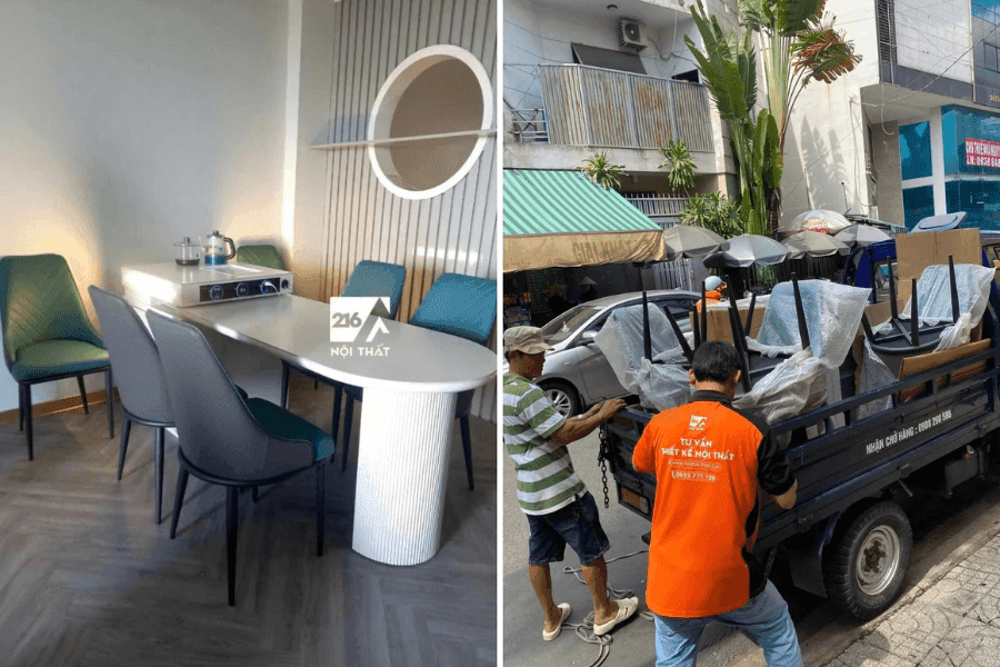 Bàn Giao Đơn Bàn Đảo Bếp