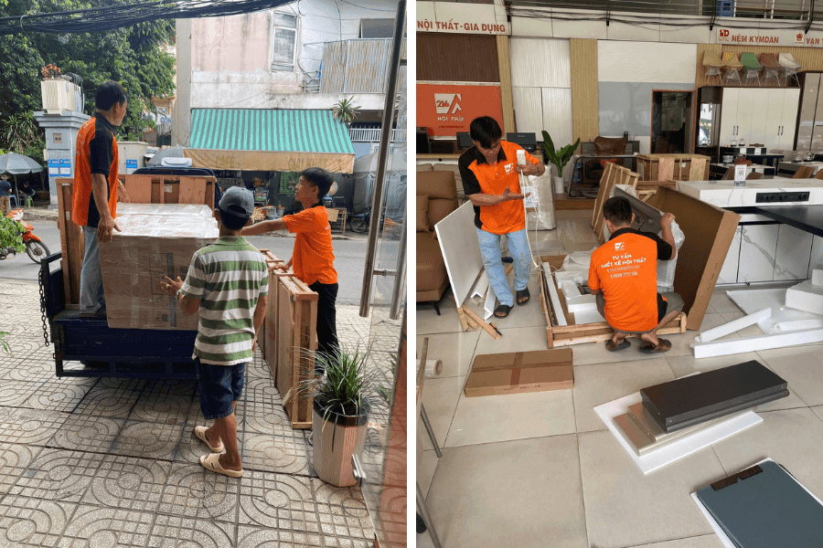 Bàn Giao Sản Phẩm Xuất Ngoại Bàn Đảo Bếp