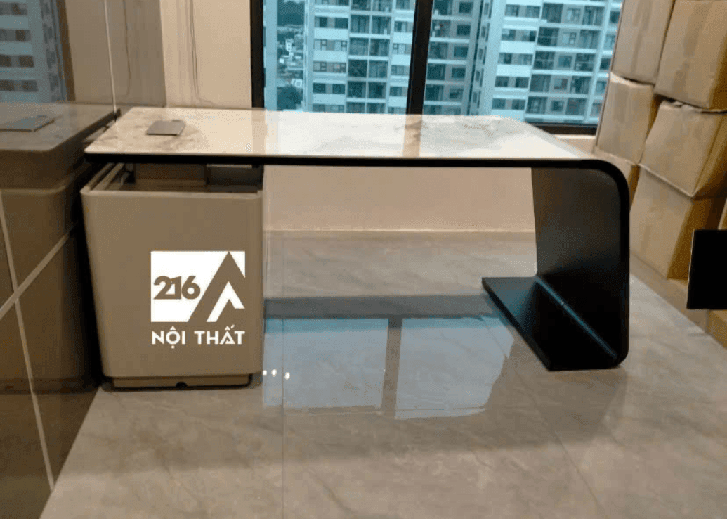 Bàn Giao Bàn Đảo Bếp D22 Kèm Lò Vi Sóng Và 4 Ghế Ăn, Bàn Làm Việc Nhập Khẩu Tại Vinhome Grand Park, Quận 9 3 Bàn Giao Bàn Đảo Bếp D22