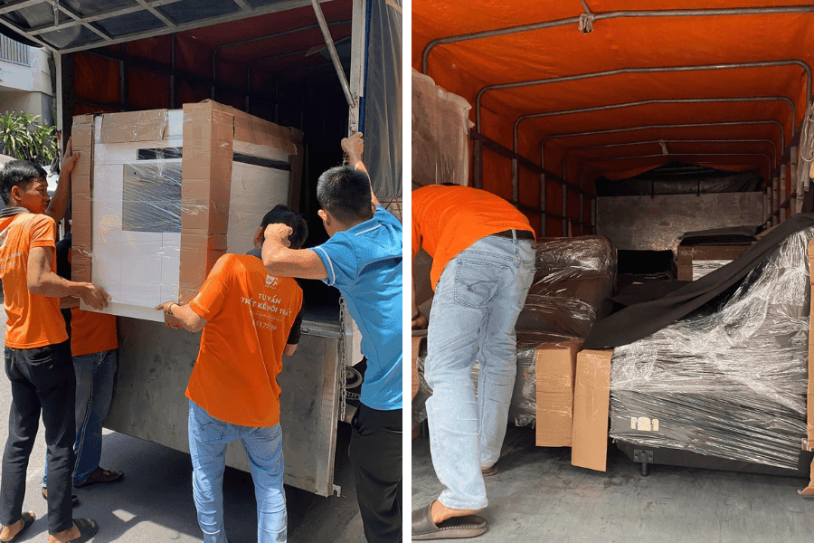 Bàn Giao Đơn Hàng Cao Cấp Cho Chị Khách Tại Bình Dương: Sofa Chỉnh Điện Đặt Màu Theo Yêu Cầu và Bàn Đảo Bếp Chân Mica 1 v3