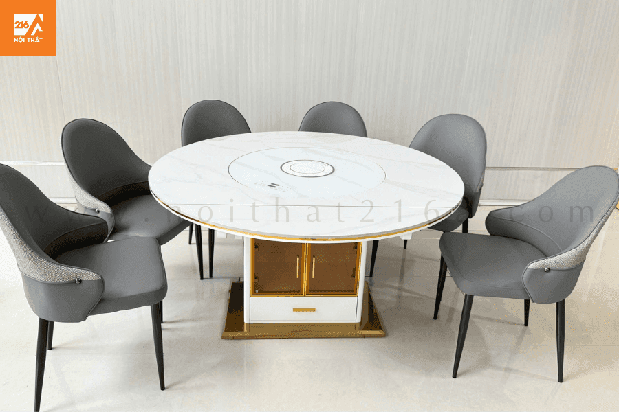 Bàn ăn mặt đá thông minh LuxStone 51 Bàn Ăn Mặt Đá Thông Minh LuxStone