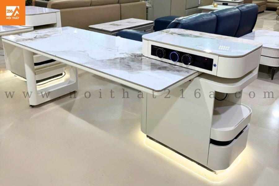 Bàn ăn kết hợp đảo bếp Solara