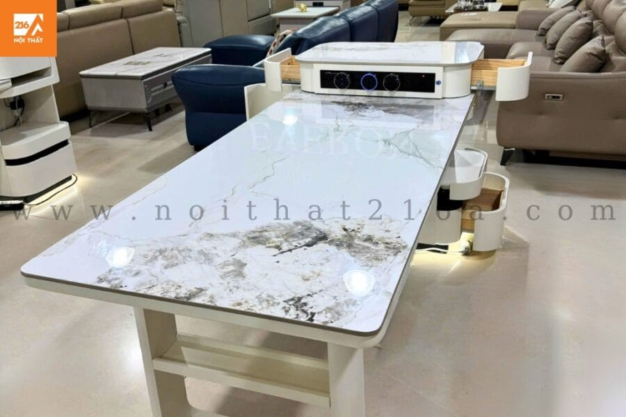 Bàn ăn kết hợp đảo bếp Solara