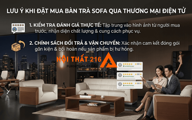 Bàn trà sofa bán ở đâu uy tín đảm bảo chất lượng hiện nay? 3 Luu-y-khi-dat-mua-ban-tra-sofa-qua-cac-kenh-thuong-mai-dien-tu