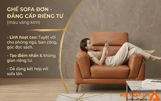 Ghế sofa gồm các loại nào? Top 10 dòng sofa xu hướng 2026 5 Ghe-sofa-don-Sofa-1-cho