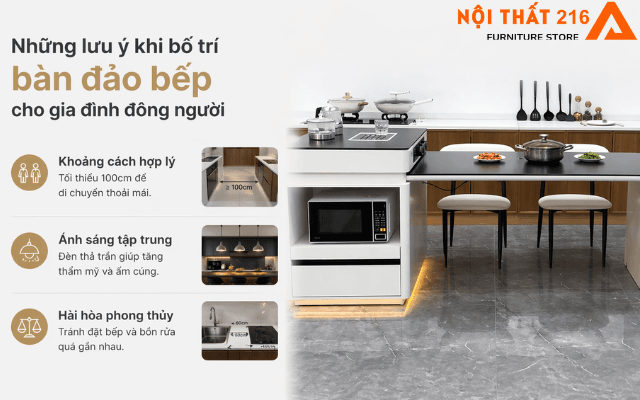 Mẫu bàn bàn đảo bếp mới ra mắt cho gia đình từ 4-8 người 5 Nhung-luu-y-khi-bo-tri-ban-dao-bep-cho-gia-dinh-dong-nguoi