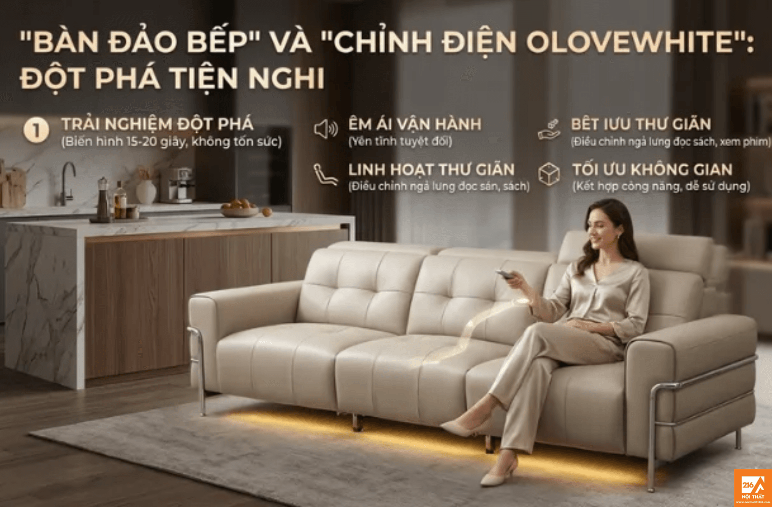 15+ Mẫu sofa giường đẹp 2026 đáng mua nhất và cách chọn chuẩn 6 Sofa-giuong-Olovewhite-chinh-dien-2in1