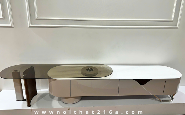 Bàn kệ tivi BT14 hiện đại đá tinh thể kết hợp kính cường lực 49 Ban-ke-tivi-hien-dai-BT14-1