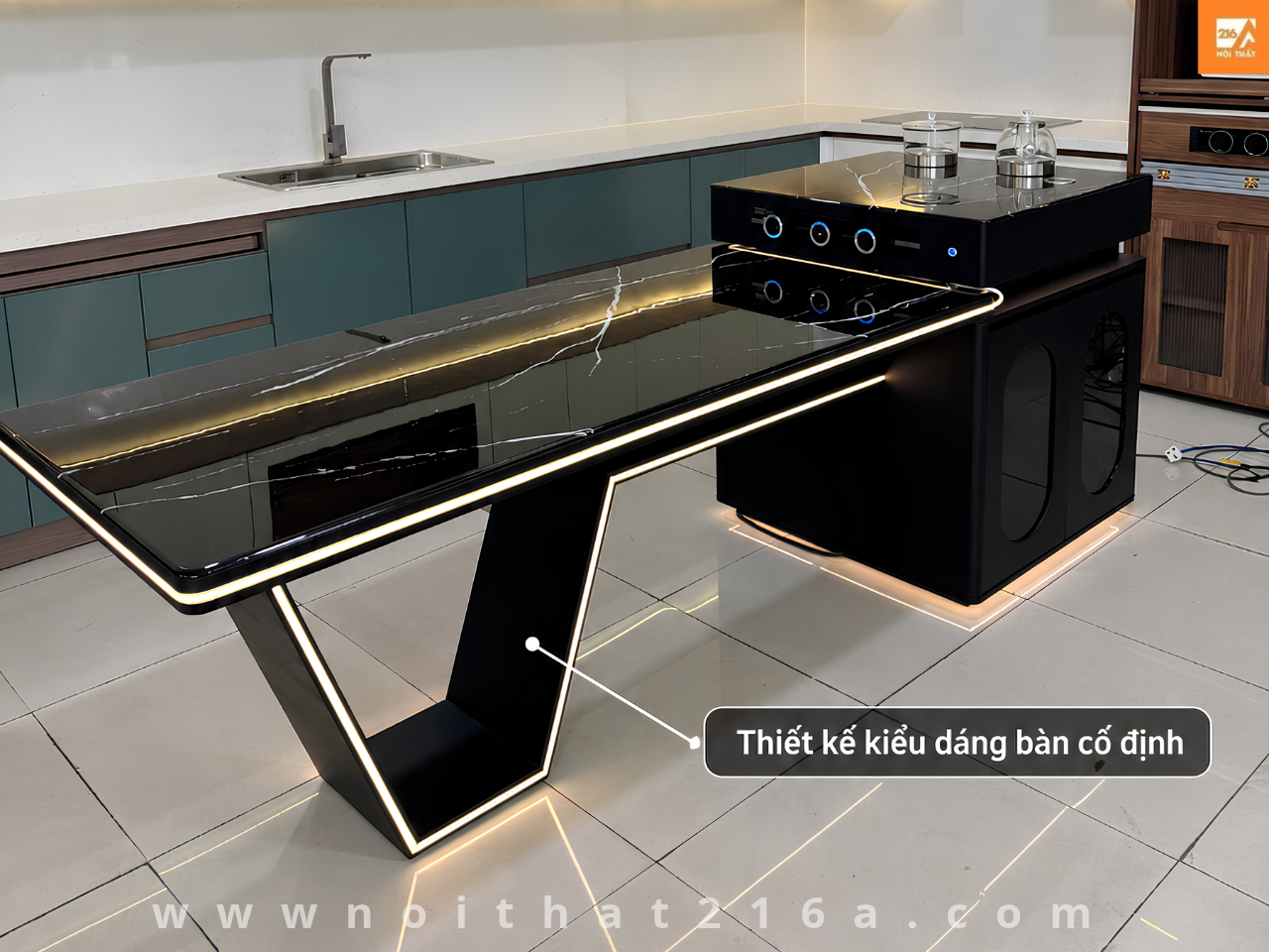 Bàn ăn kết hợp đảo bếp D18 2m6 nhập khẩu 47 Bàn ăn kết hợp đảo bếp D18 2m6 nhập khẩu - Ảnh 8